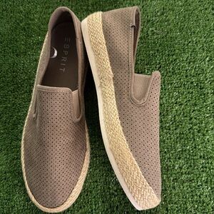 Esprit Tan Espadrilles with Woven Jute Sole